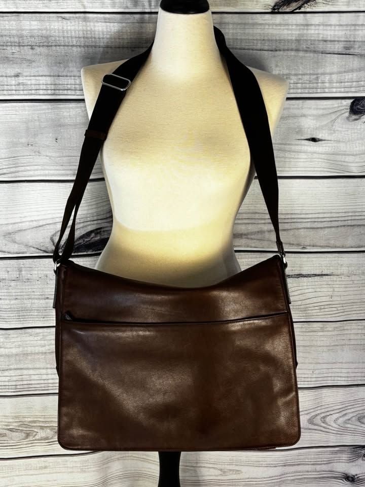 Coach VTG Vintage 16" Charles Leather Briefcase Laptop Bag Style E1S 5233 10