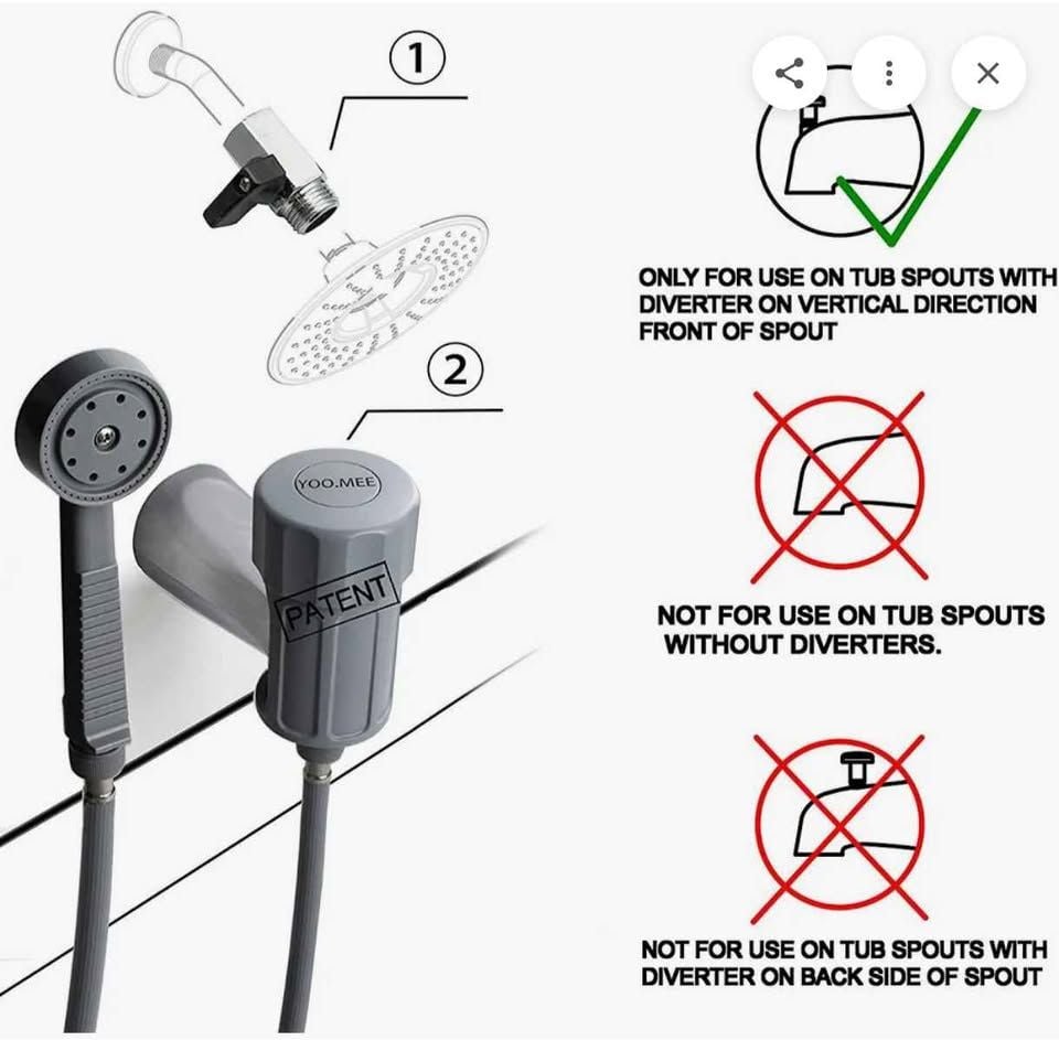 YooMee pet shower sprayer 1