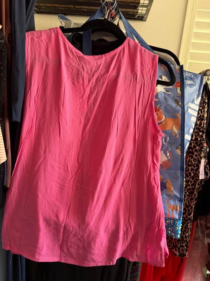Culture Code Pink Ruffle Sleeveless Top 4
