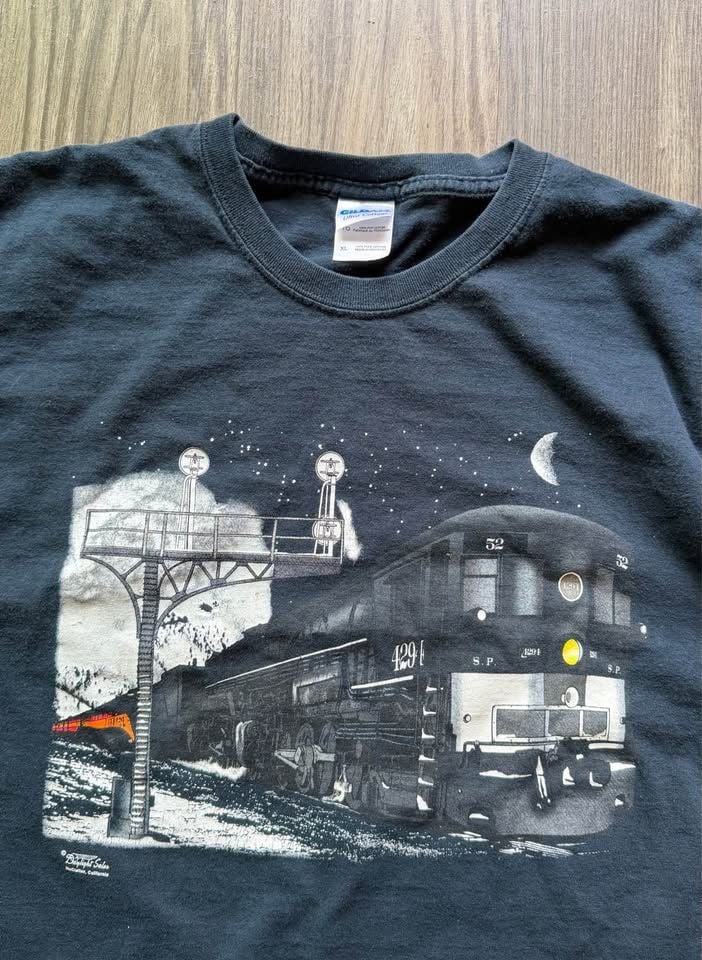 Southern Pacific Trains Cab Forward Doubleheader Authentic Railroad T-Shirt 4