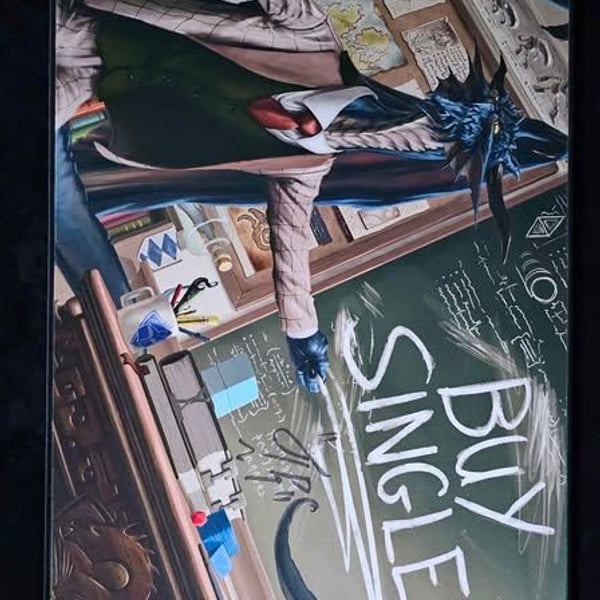 BUY SINGLES! Premium play mat signed by Tolarian Community College prof himself
