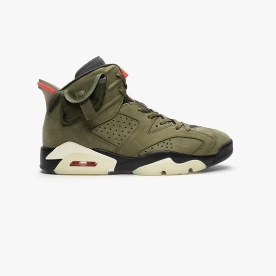 Size 12 - Jordan 6 Retro Travis Scott olive 2