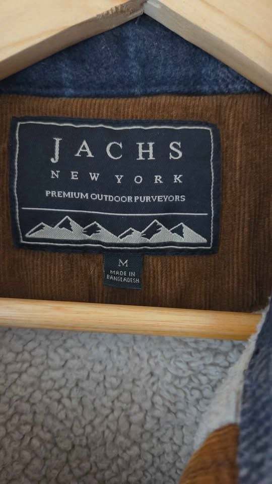 Jachs New York Sherpa Lined Flannel Shirt Jacket. Thick & heavy Oversized. 4