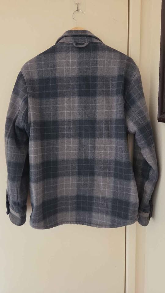 Jachs New York Sherpa Lined Flannel Shirt Jacket. Thick & heavy Oversized. 8