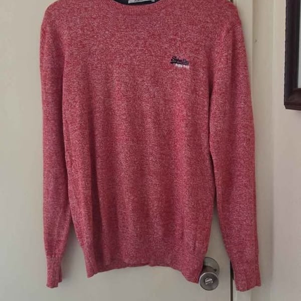 Vintage Superdry Orange Label Cashmere Blend Sweater - Size Medium Unisex