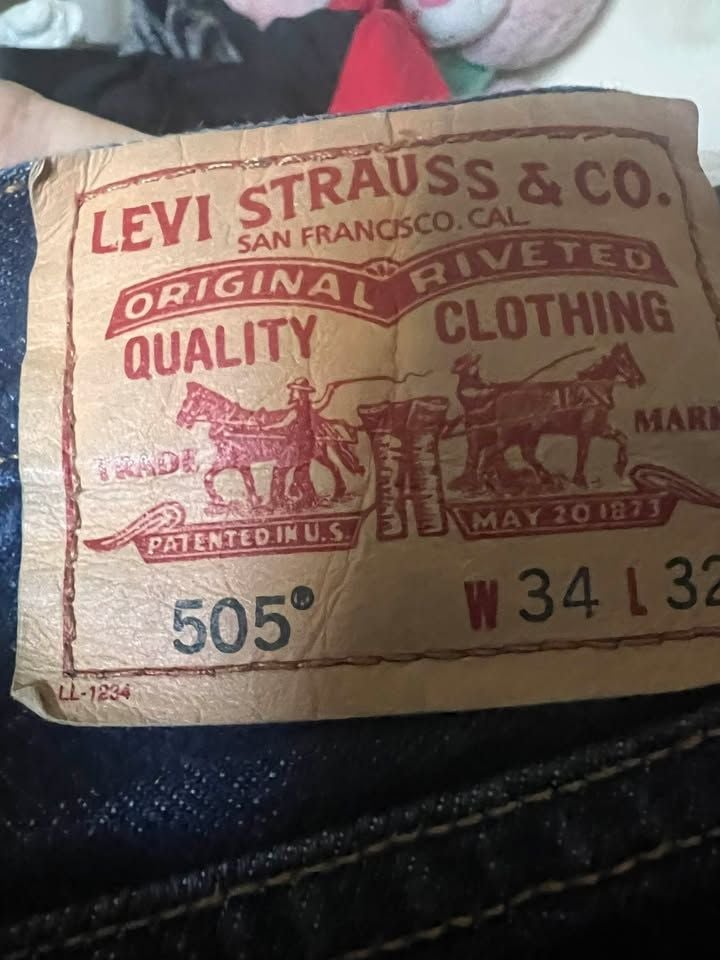 Levi's 505 Regular Fit Jeans W34 L32 2