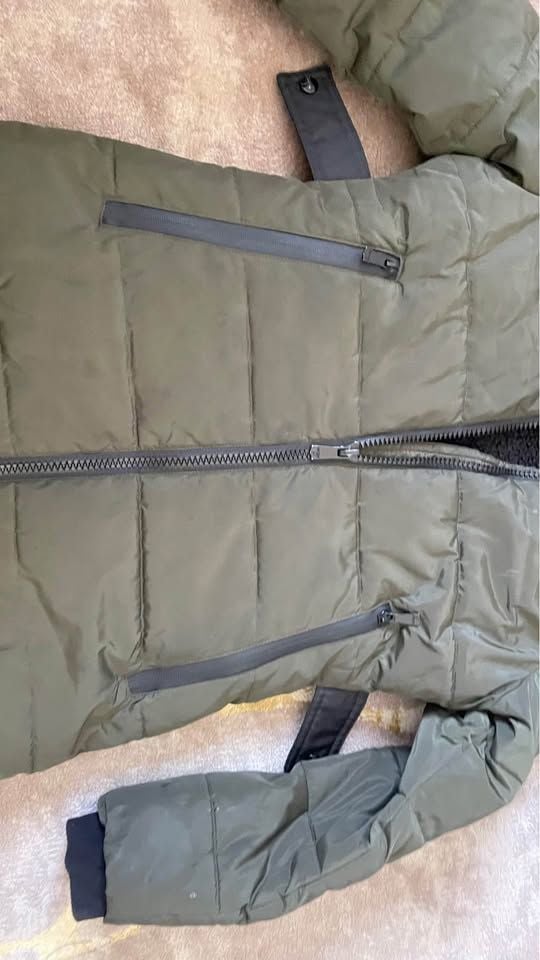 Girls heavy winter long jacket preowned good excellent condition size 10-12 7