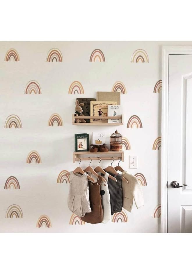 Kate & Milo Rainbow Wall Decals, Set of 2, Removable Decal Stickers 6
