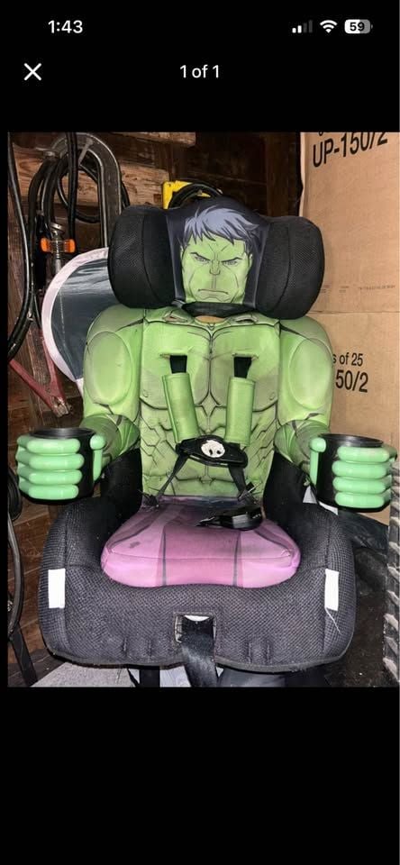 hulk car seat 1