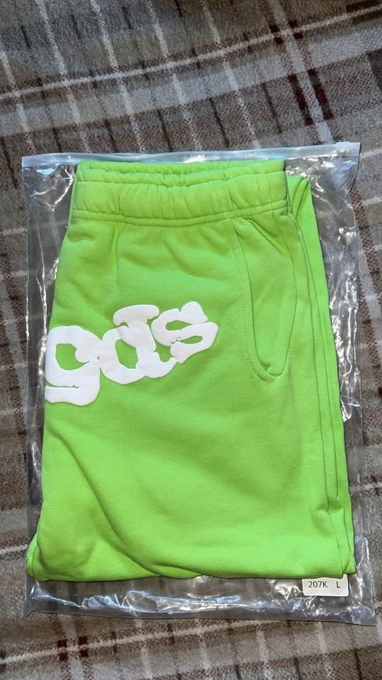 Sp5der Neon Green Sweatpants 2