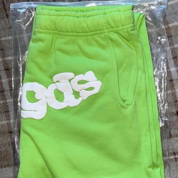 Sp5der Neon Green Sweatpants