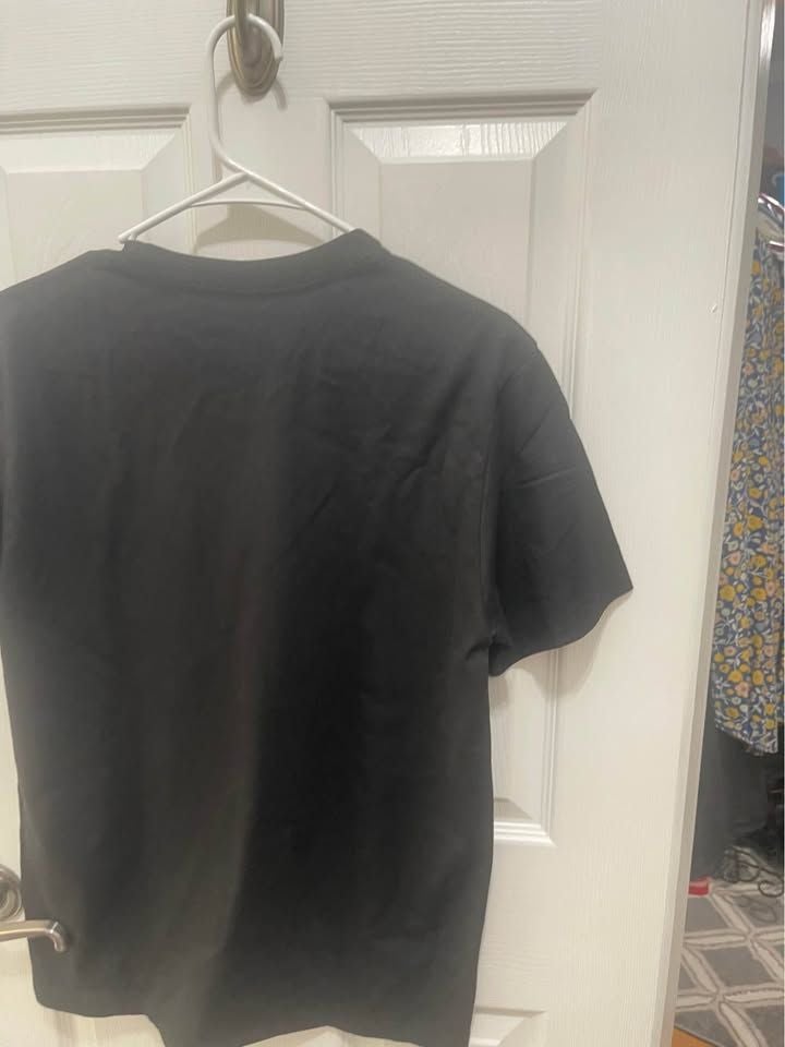 Black Football Bow Graphic T-Shirt Size Medium 7