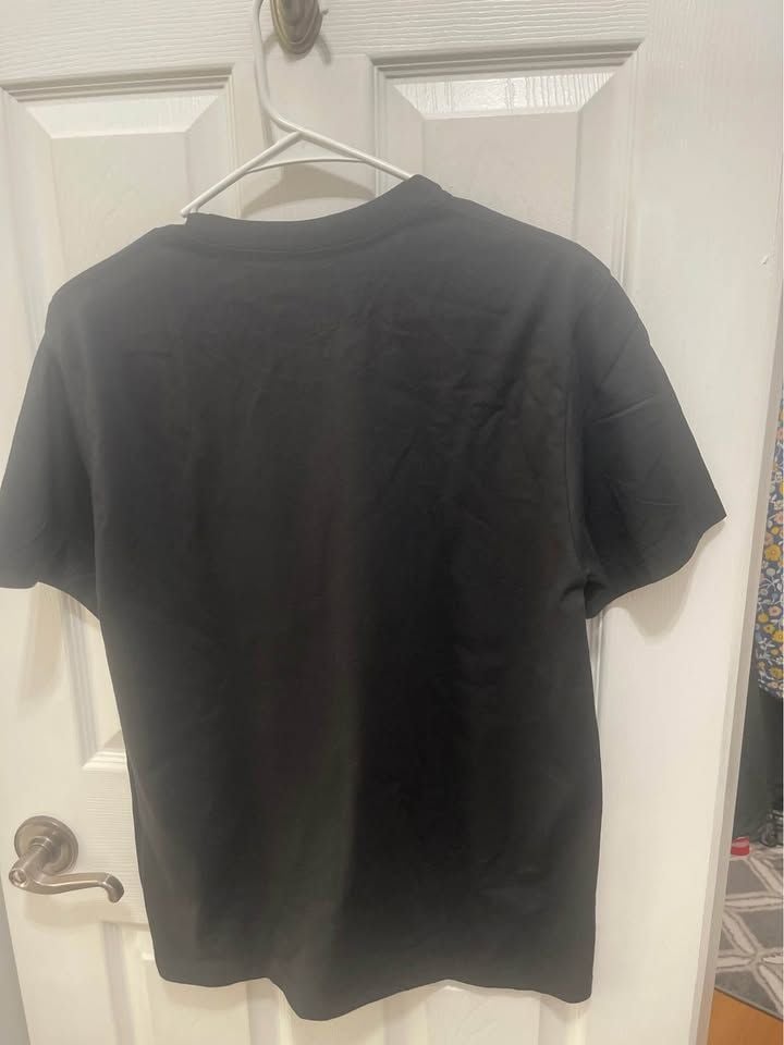 Black Football Bow Graphic T-Shirt Size Medium 10