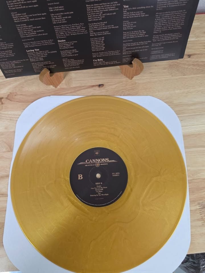 Cannons – Heartbeat Highway – Metallic Gold Vinyl LP 3