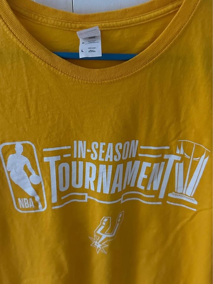 NBA San Antonio Spurs “In-Season Tournament” T-Shirt (Yellow) 2
