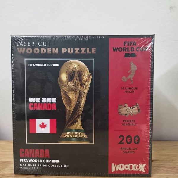 FIFA World Cup 2026 Canada National Pride Wooden Puzzle – New/Sealed