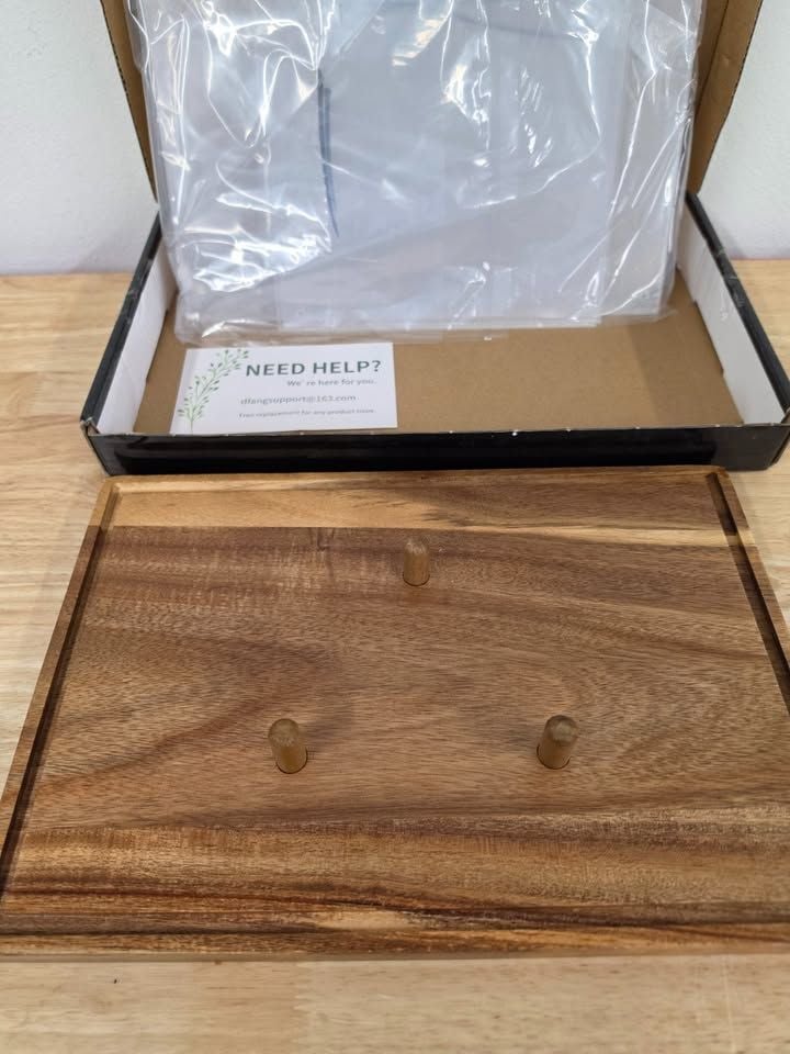 Football Display Case with Wood Stand – NEW 2