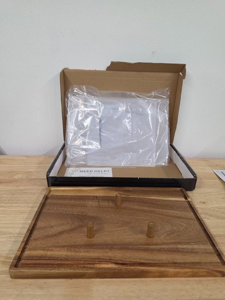 Football Display Case with Wood Stand – NEW 3