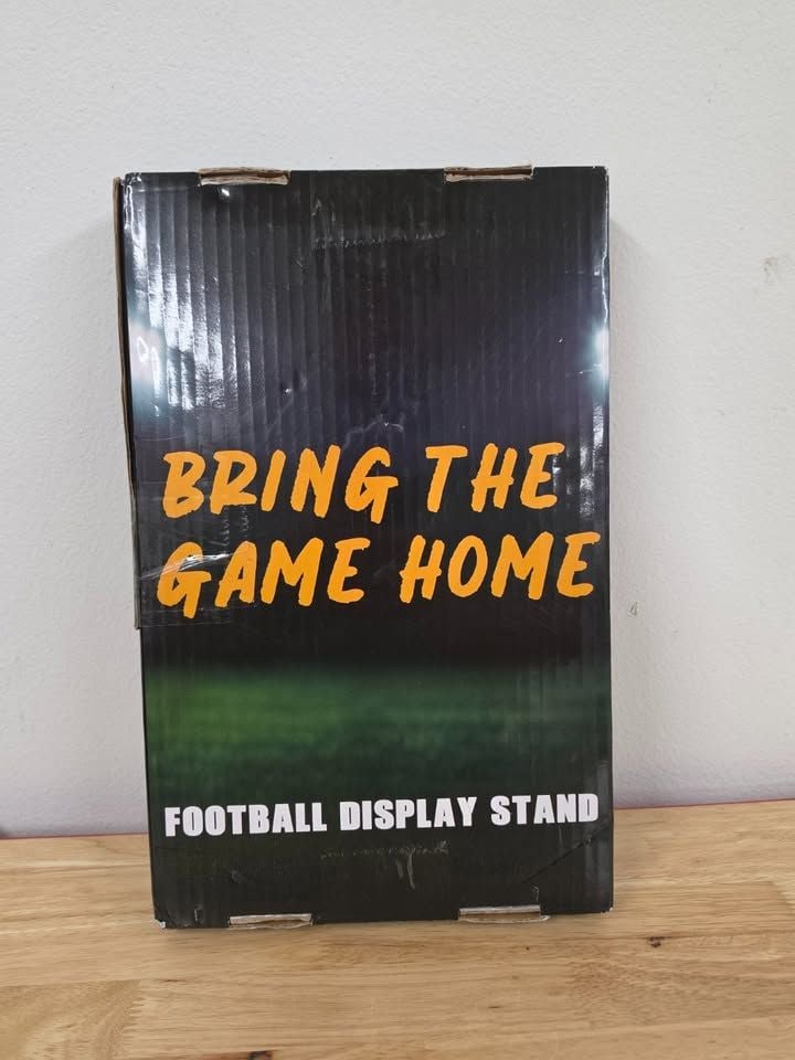 Football Display Case with Wood Stand – NEW 4